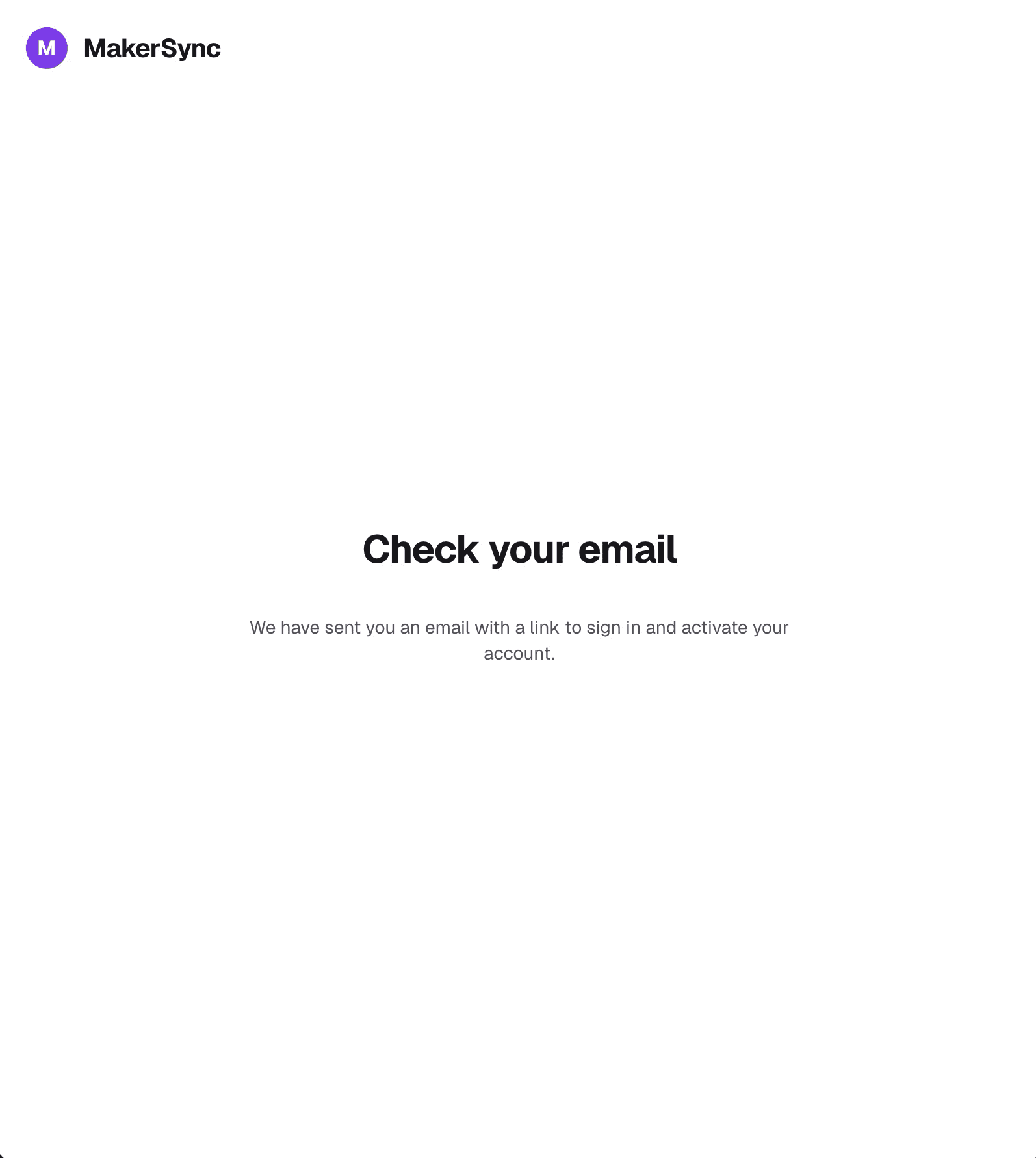 Verify Email Screen